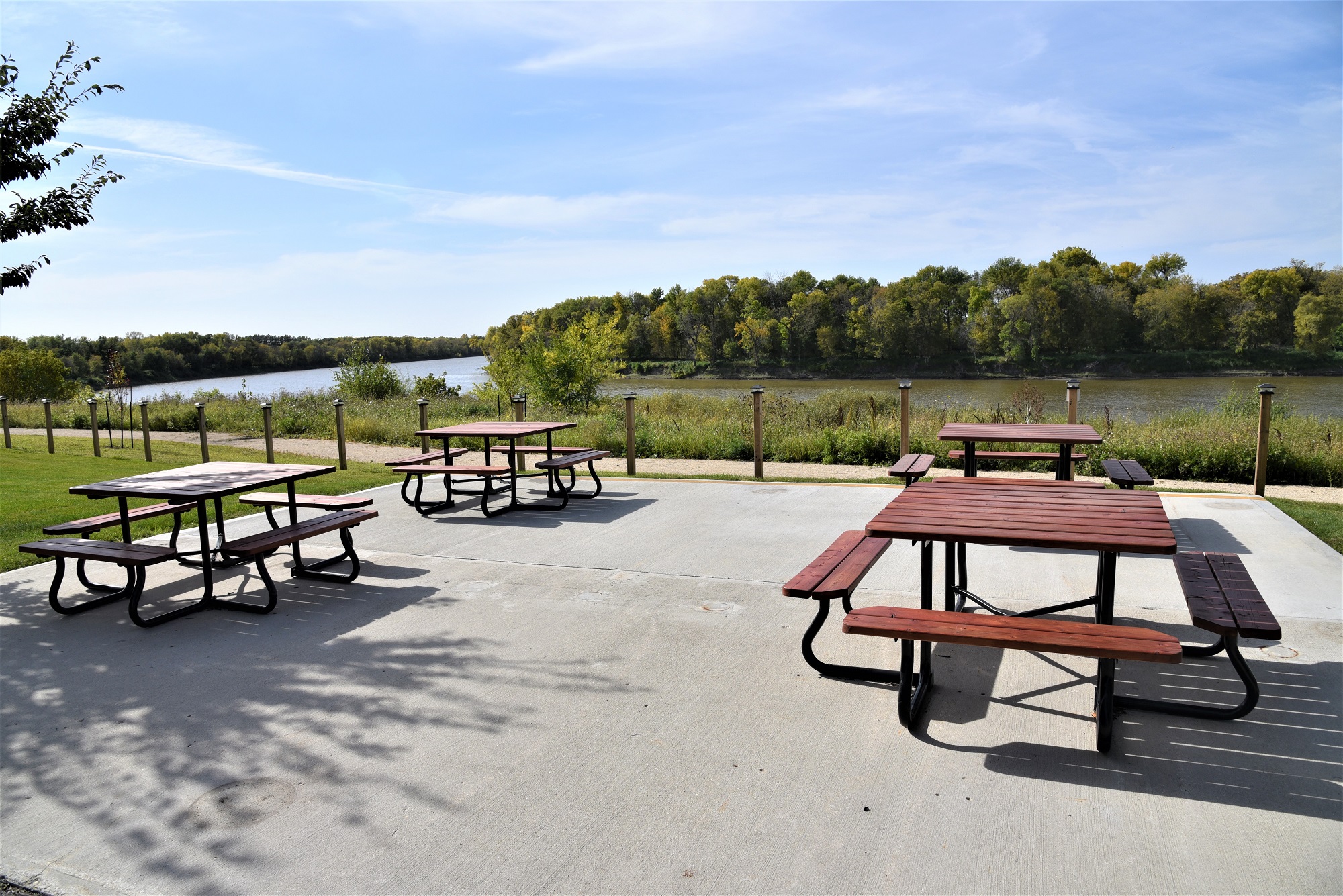 Common area picnic benches