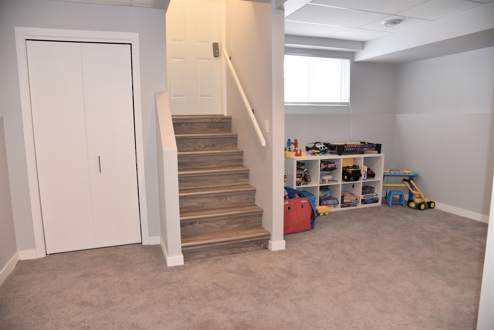 Recroom Separate Entrance with Closet