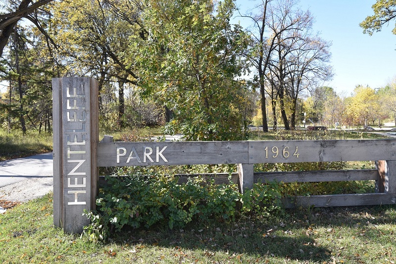 Henteleff Park is a 4 minute walk away